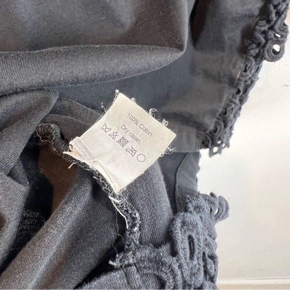 J. Crew Black Circle Eyelet Shirt - Picture 6 of 6